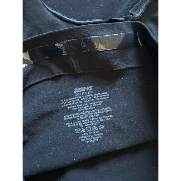 Skims Seamless Sculpt Mid Waist Thong Onyx 3XL - Picture 7 of 7